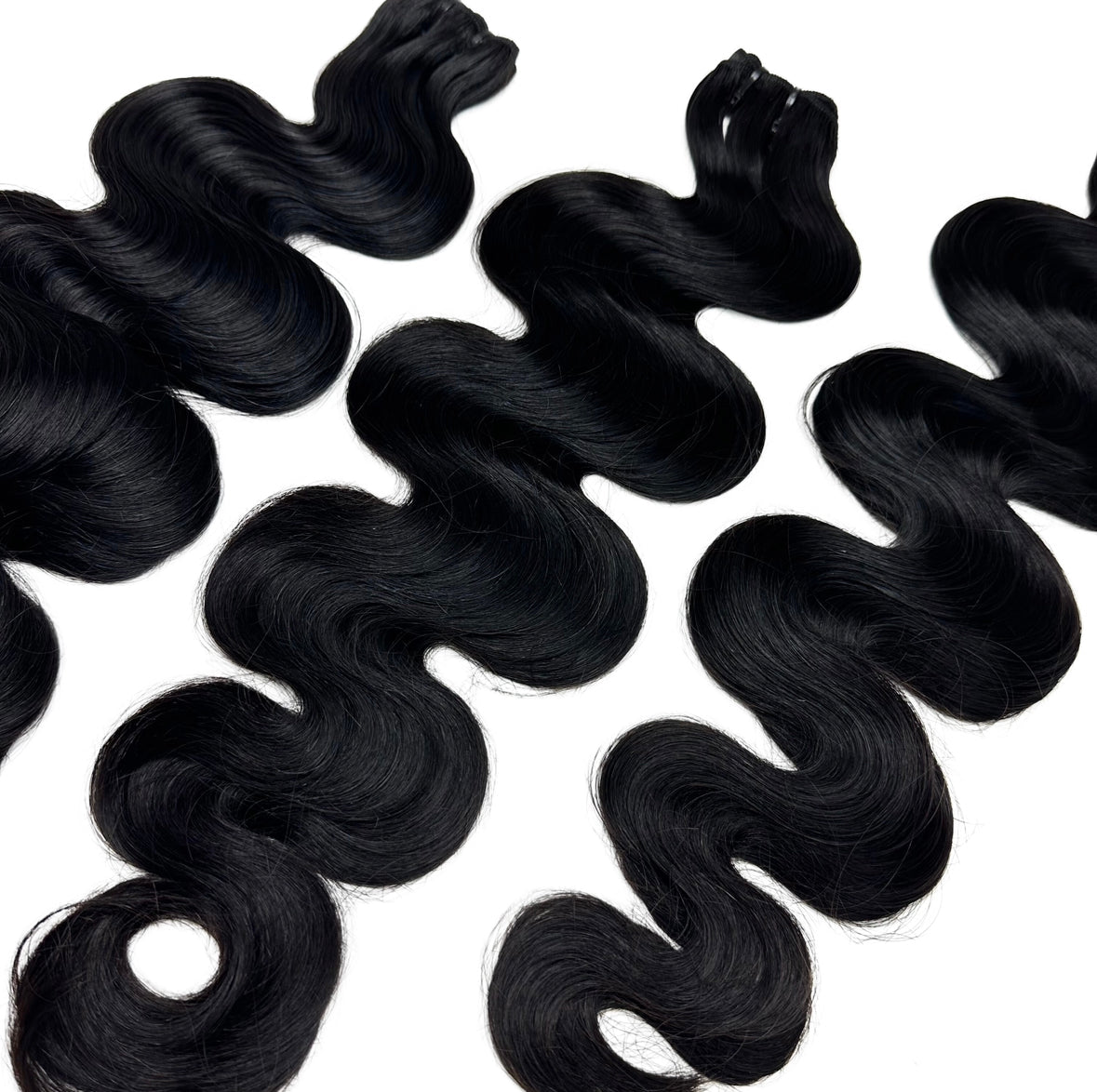 Raw Indian Body Wave Hair – 3 Bundle Deal Front View