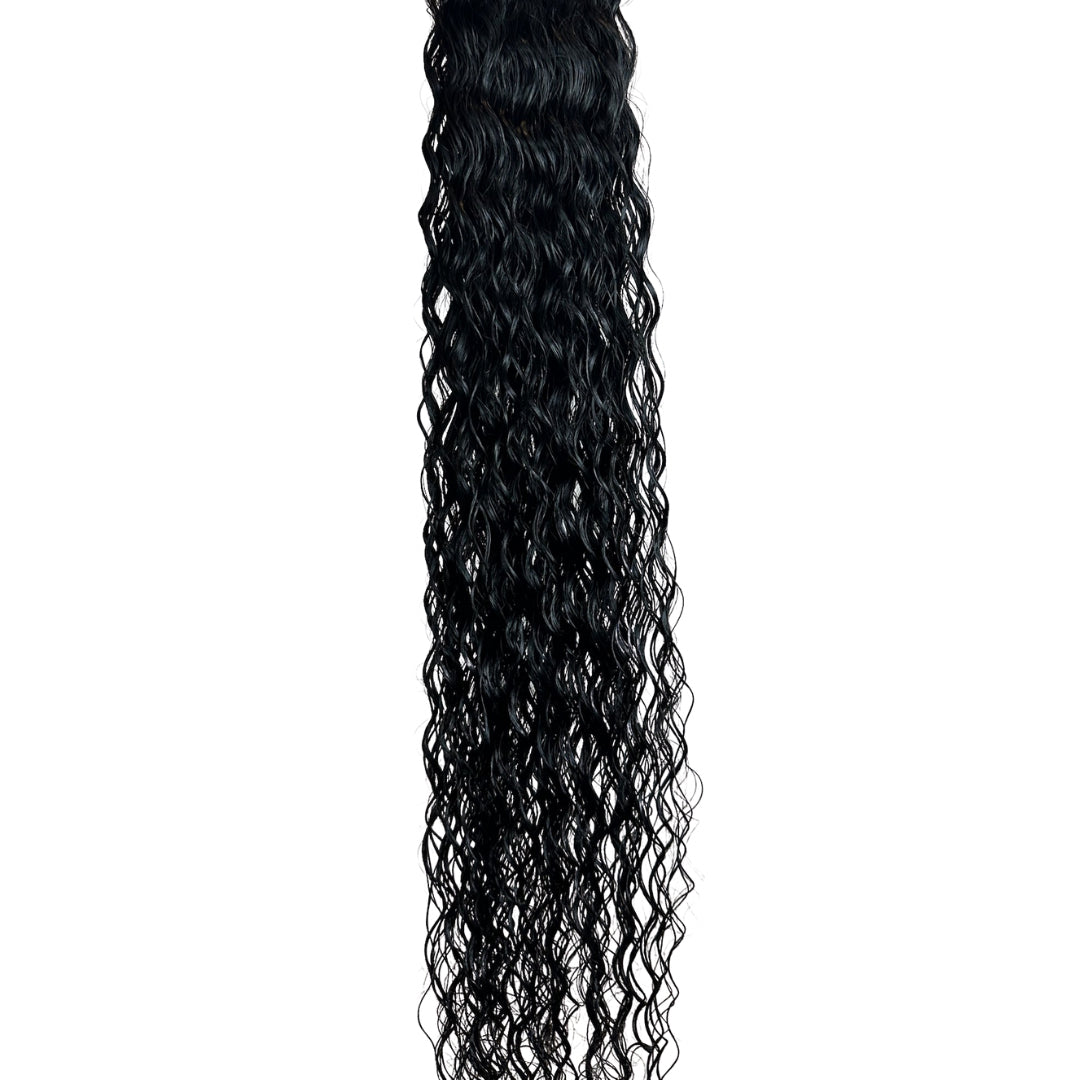 Front View of Raw Indian Curly Hair Bundle