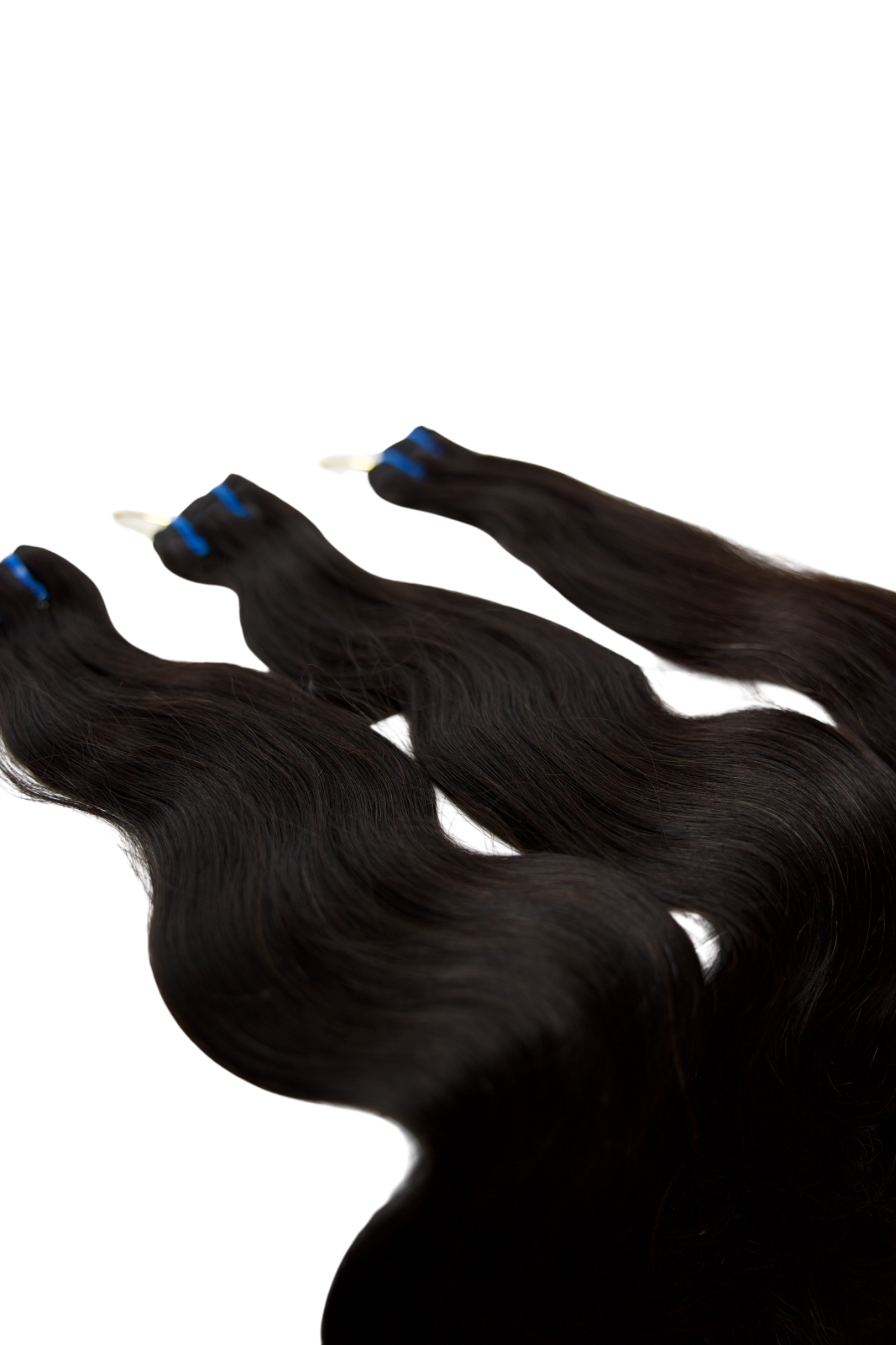 Raw Indian double drawn Body Wave Hair – 3 Bundle Deal Front View