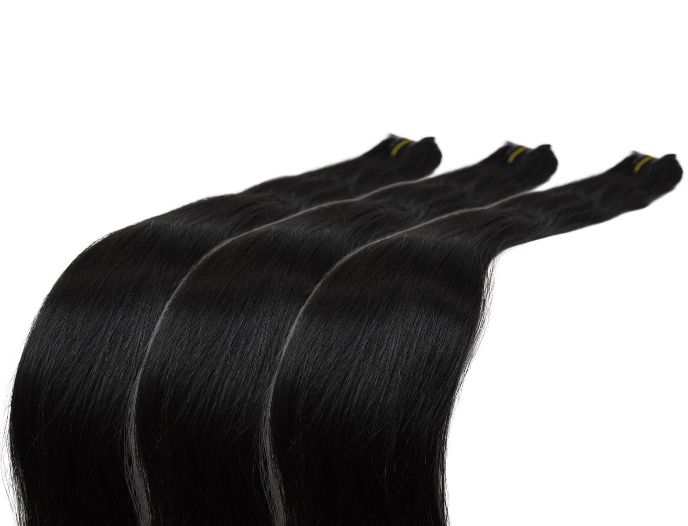 Side View of Raw Indian Straight Hair – 3 Bundles