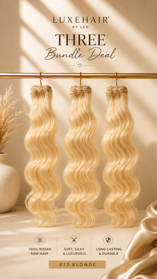 3 Bundle Deals Raw Indian Hair Extensions